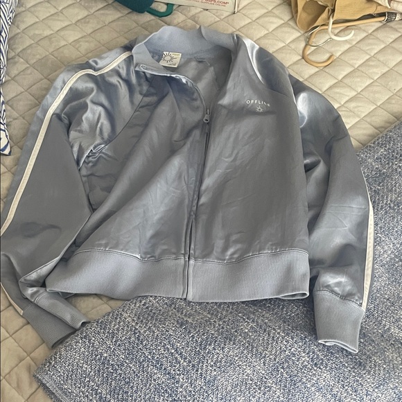 Aerie Light Blue Women's Jacket - Picture 2 of 4